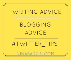 writing blogging twitter tips nina badzin