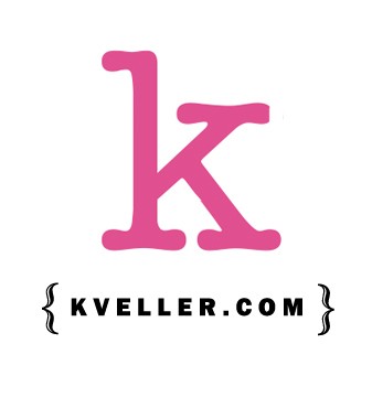 kveller logo with a pink k on white background