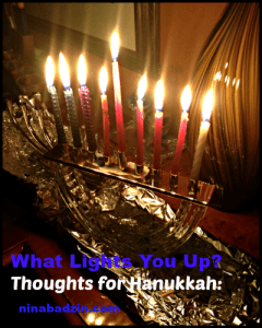 What's Lights You Up For Hanukkah 2014 photo by Nina Badzin