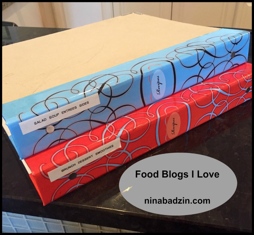 How I keep recipes from food blogs organized 