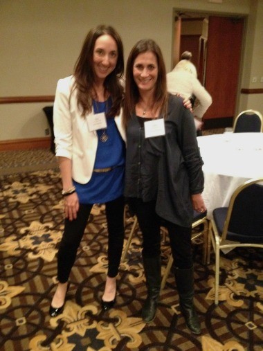 Julie and I, new friends, attending a blog conference in fall 2013. 