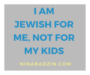 Don't be jewish for me